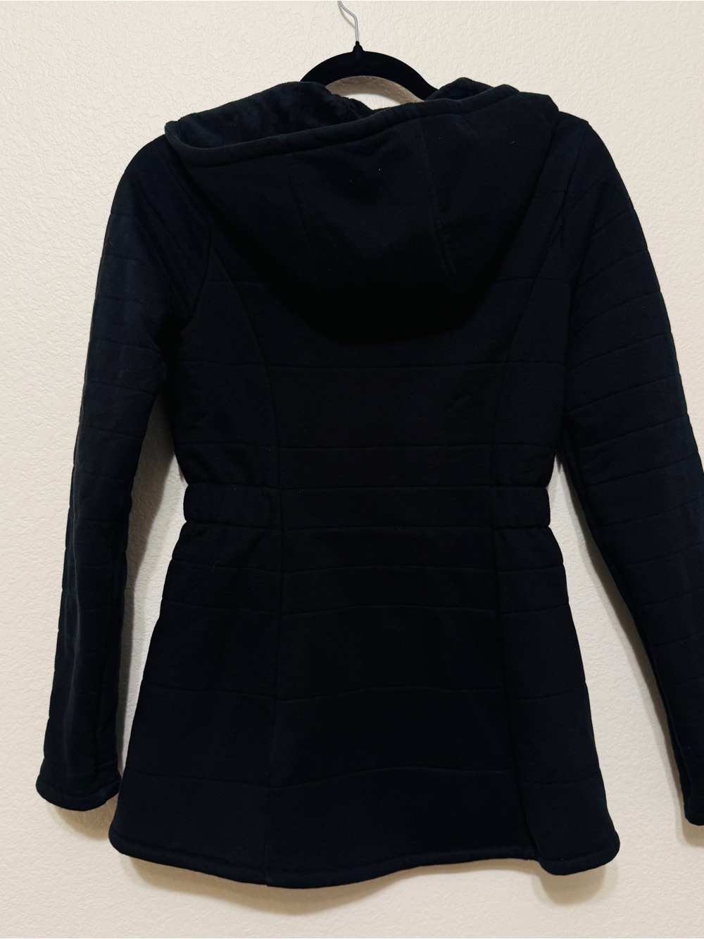 🦋The North Face| Like-New Women’s Black Fleece-Lined Quilted Jacket XS With Hood - Picture 2 of 10